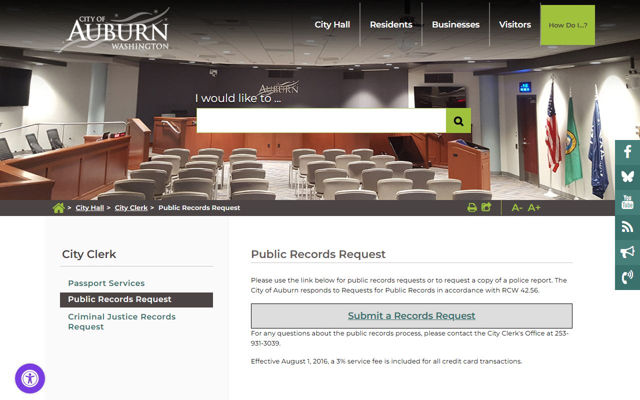 Auburn recent arrests public records request source