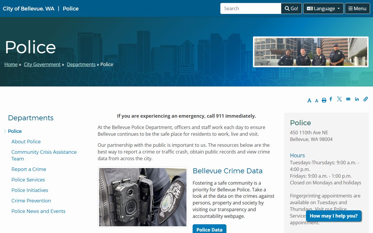 Bellevue recent arrests police department source