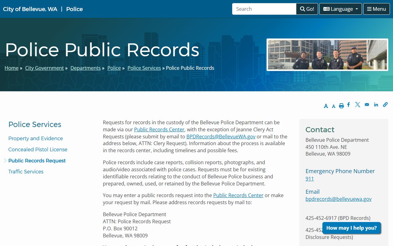 Bellevue recent arrests public records source