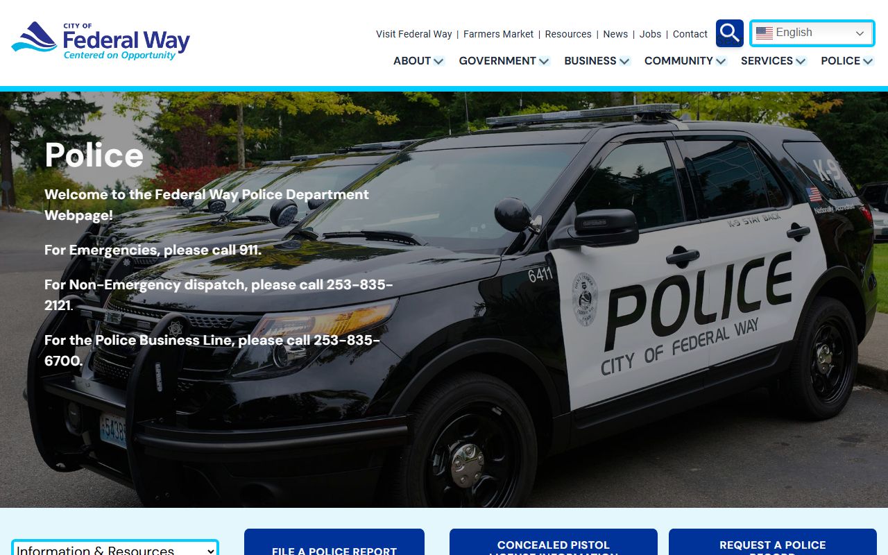 Federal Way recent arrests police department
