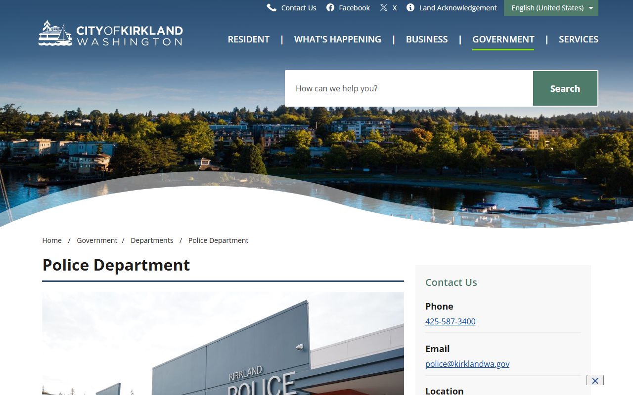 Kirkland recent arrests police department source