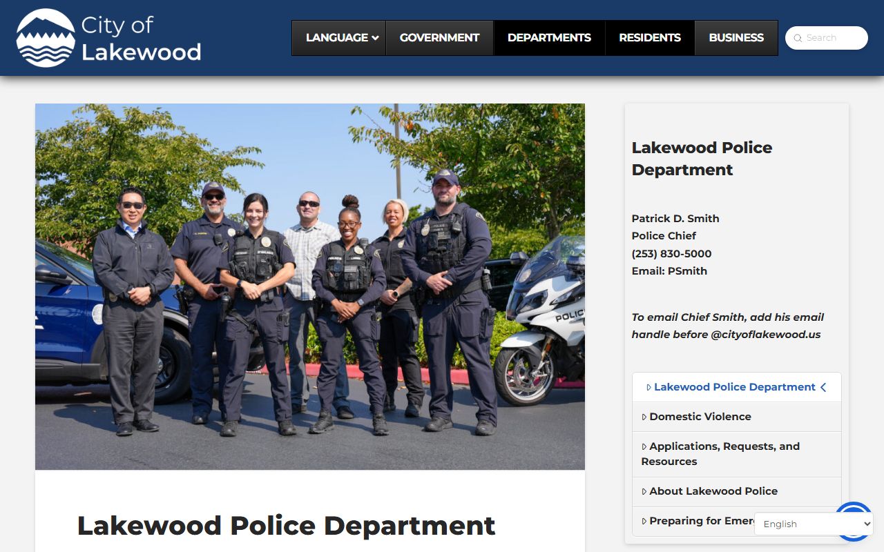 Lakewood recent arrests police department page