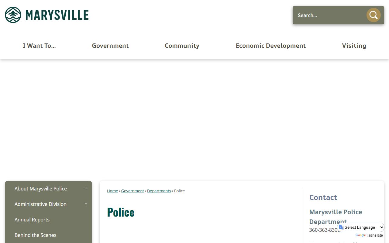 Marysville recent arrests police department page