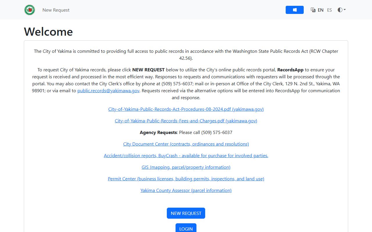 Yakima Recent Arrests records portal