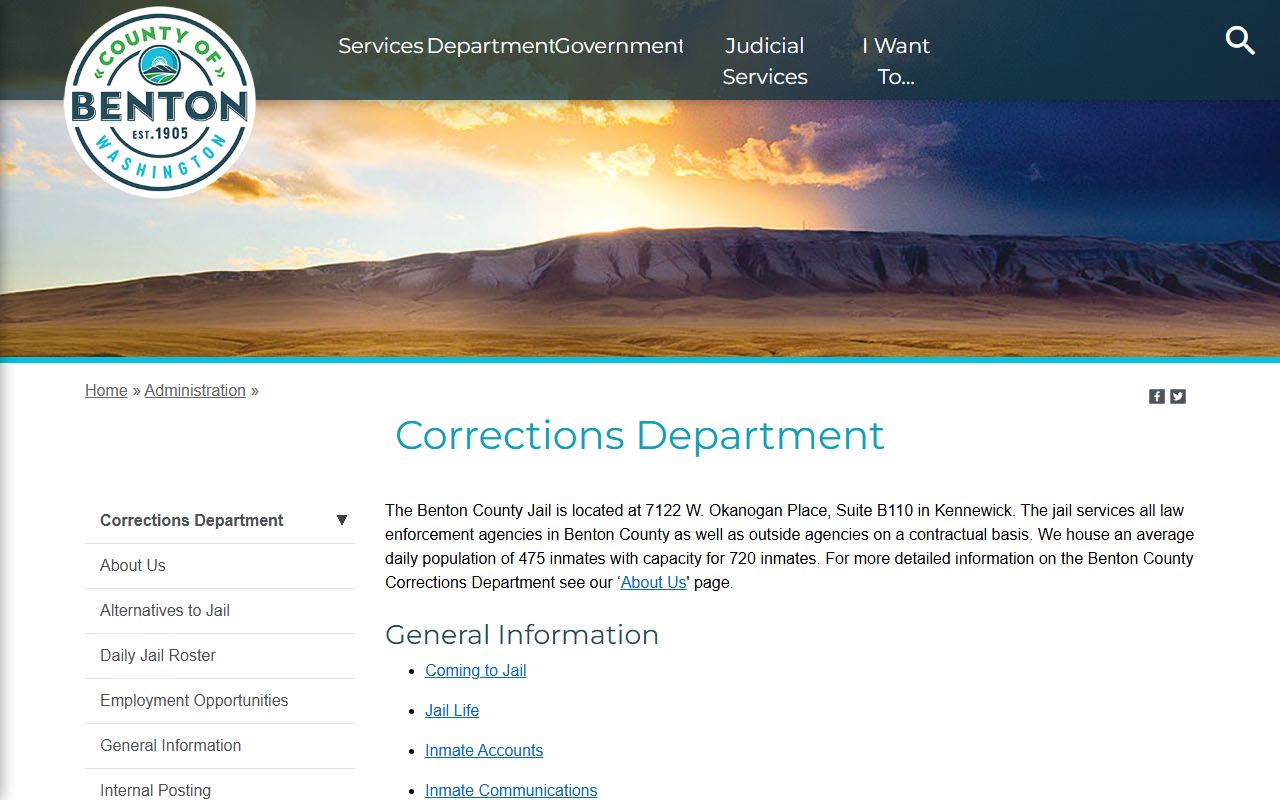 Benton County Recent Arrests corrections department