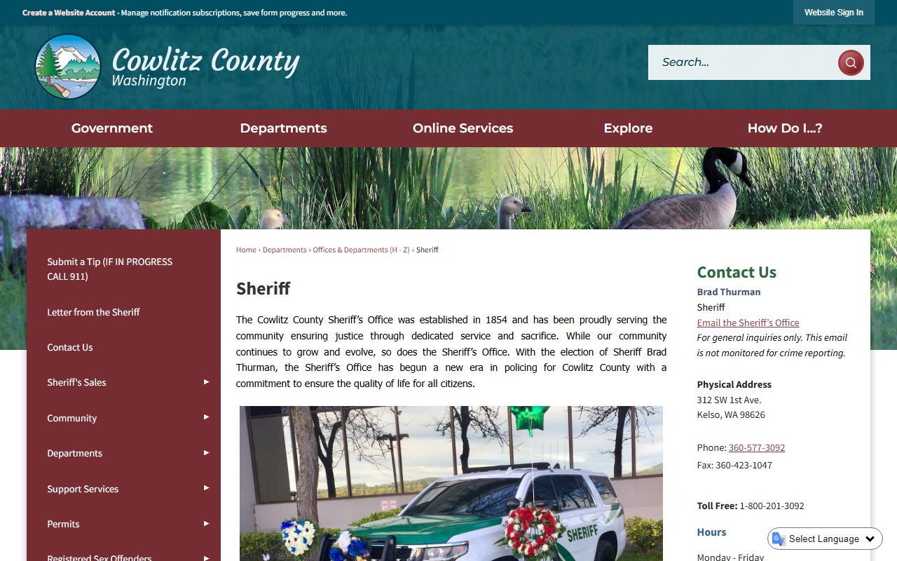 Cowlitz County recent arrests sheriff office source