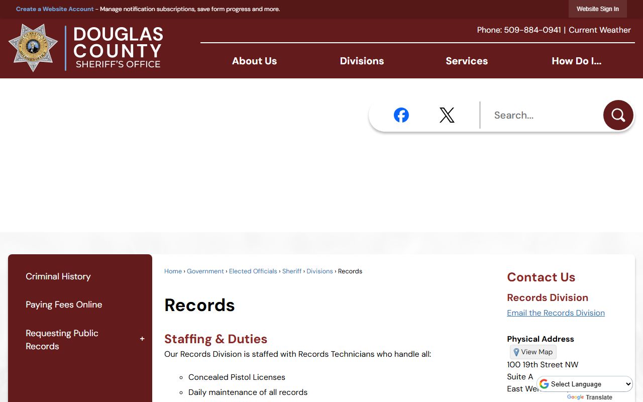 Douglas County Recent Arrests records division