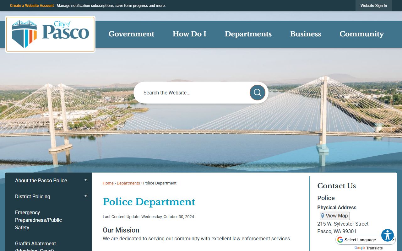 Pasco Recent Arrests police source