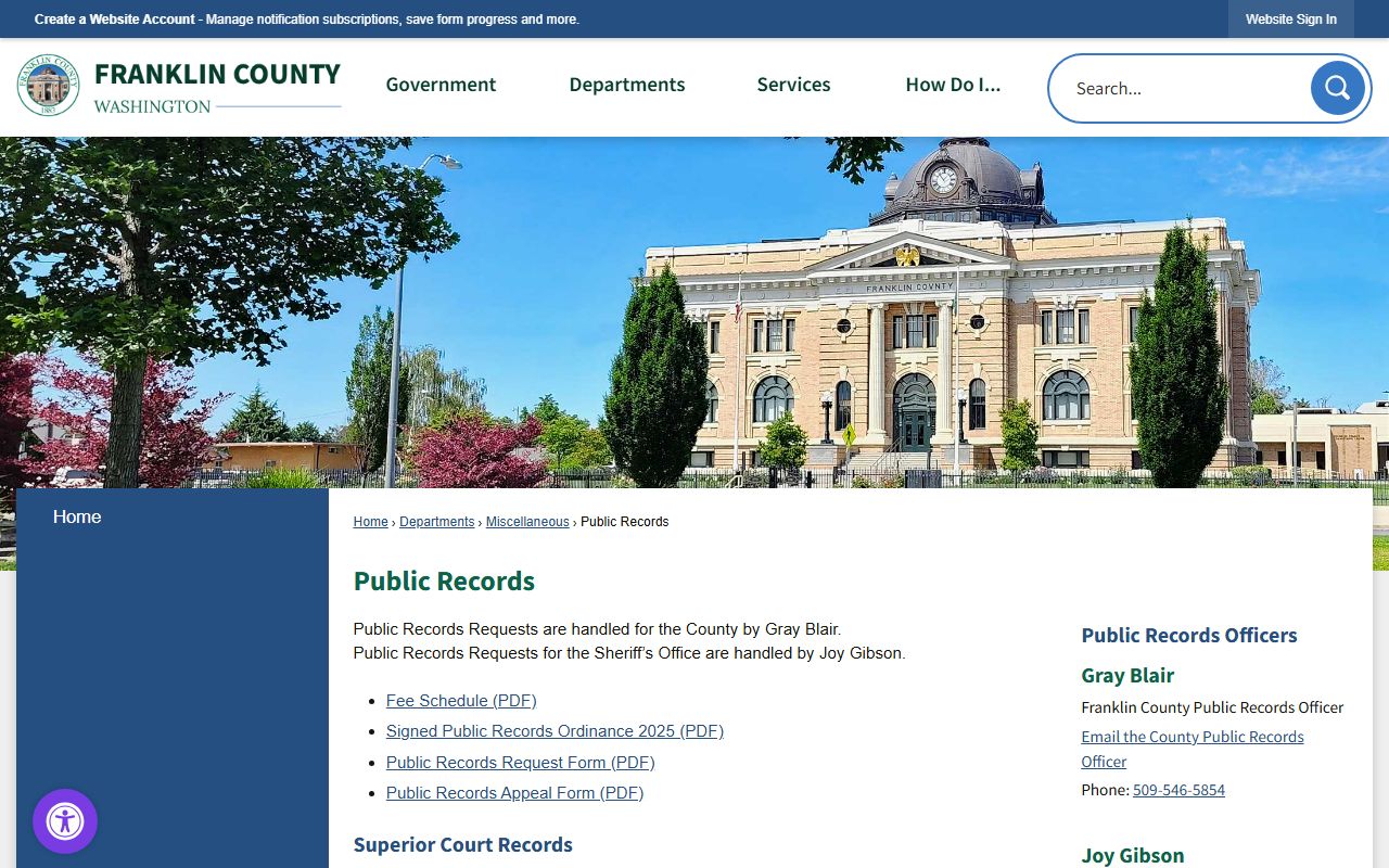 Franklin County recent arrests public records