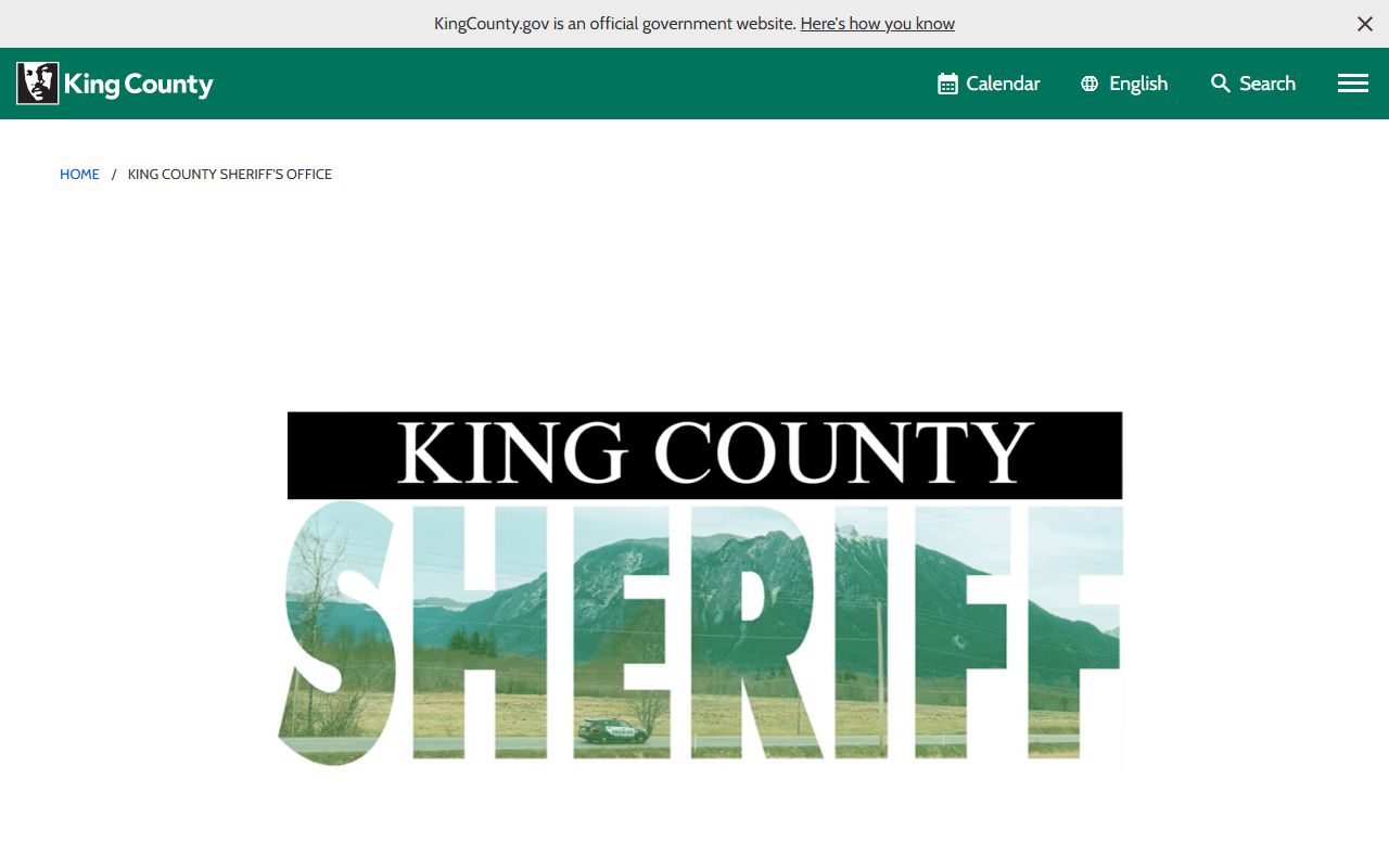 King County recent arrests sheriff office