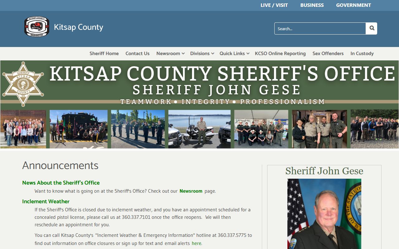 Kitsap County recent arrests sheriff office