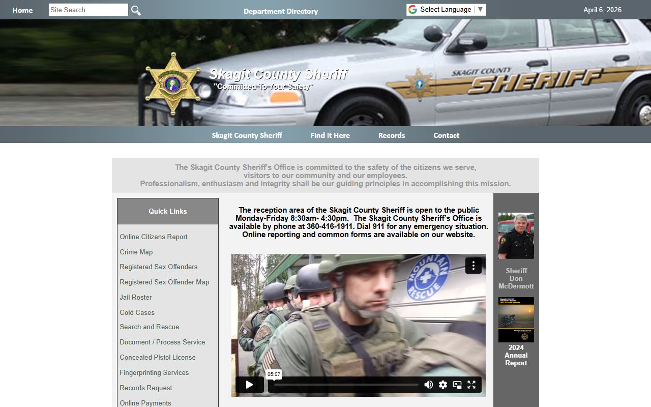 Skagit County recent arrests sheriff office