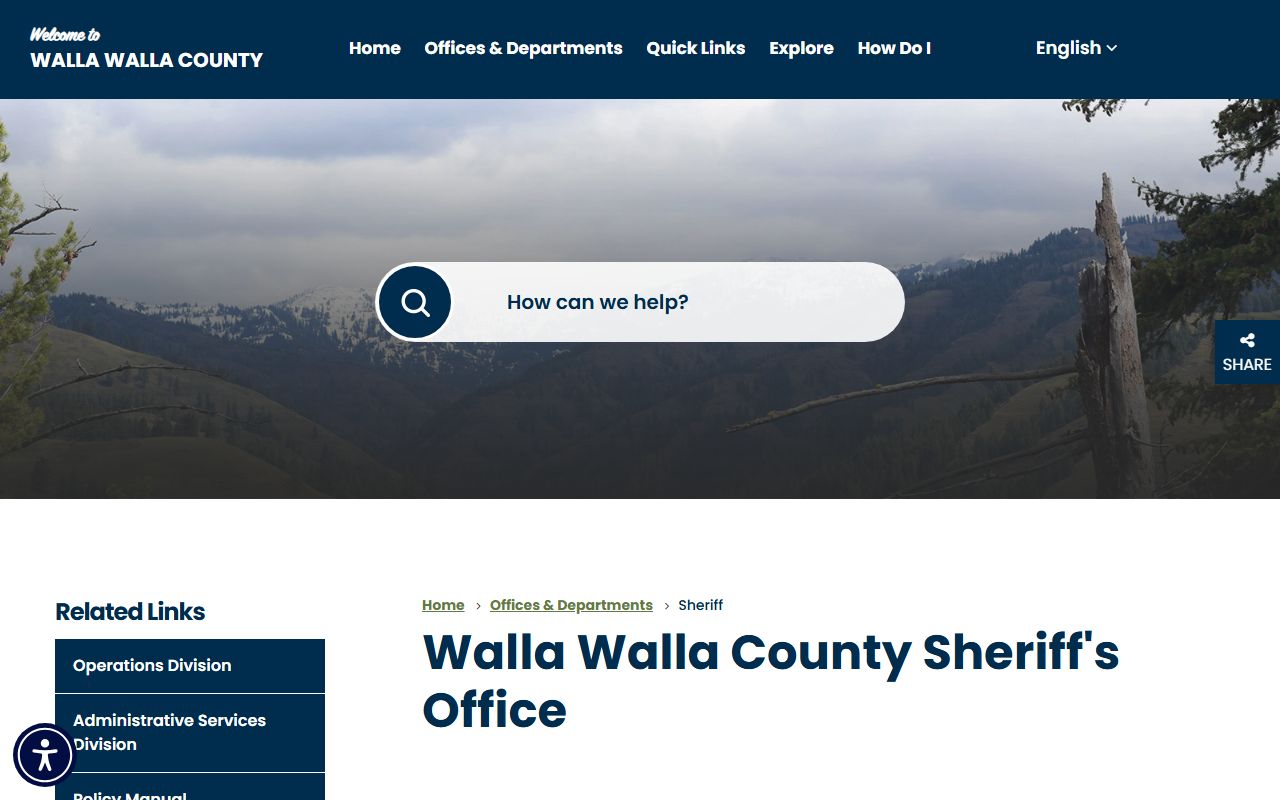 Walla Walla County Recent Arrests sheriff office
