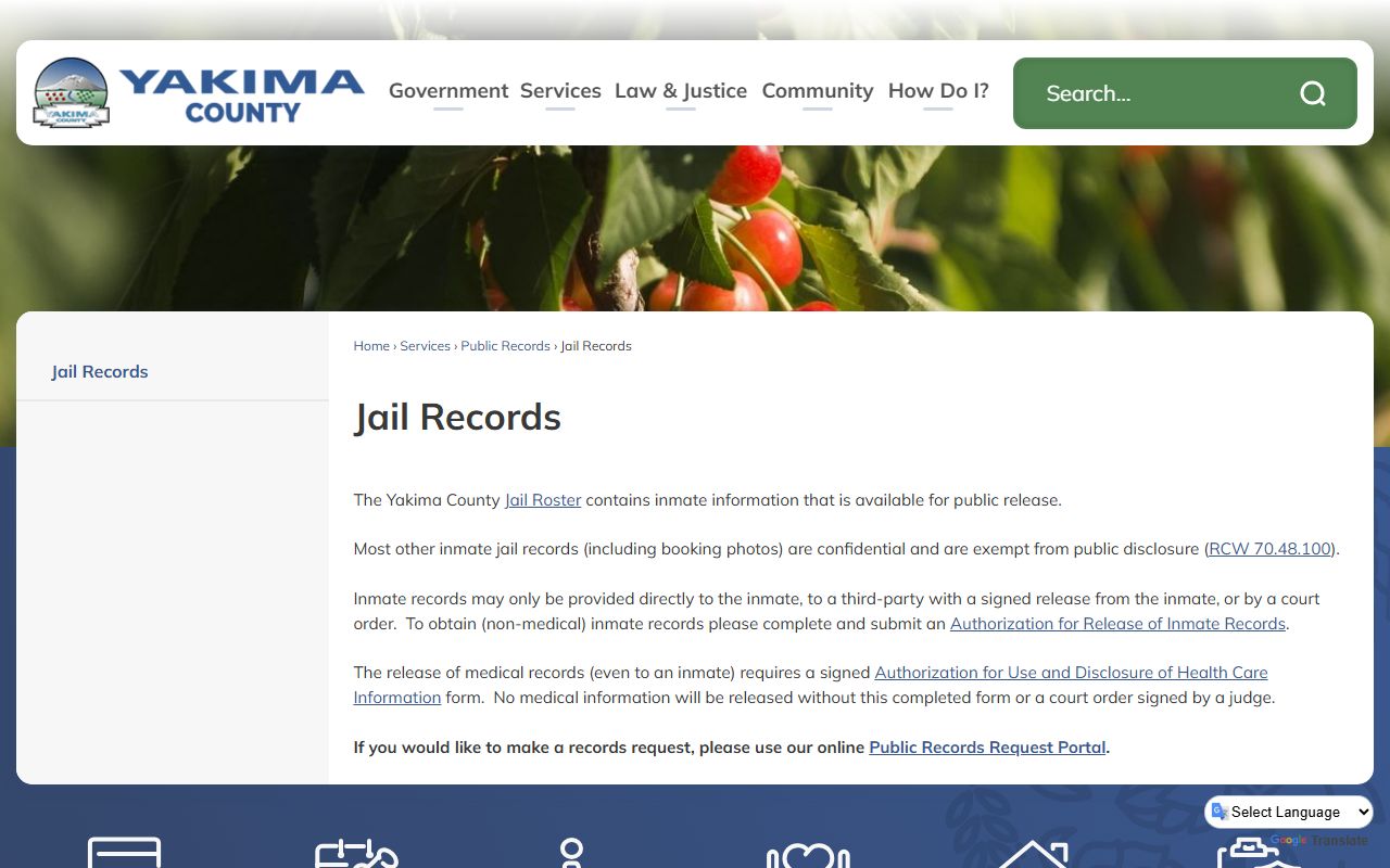 Yakima County recent arrests jail records