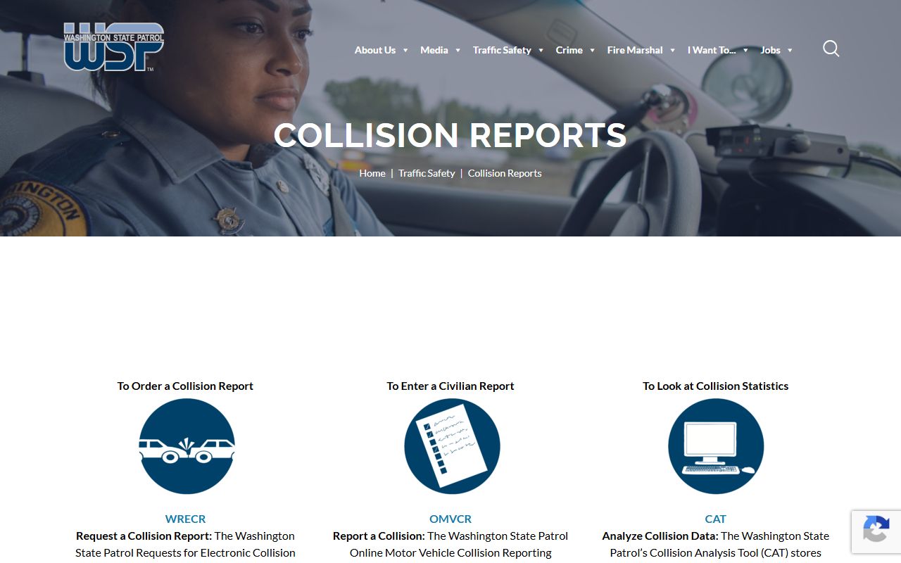 Washington recent arrests collision records source